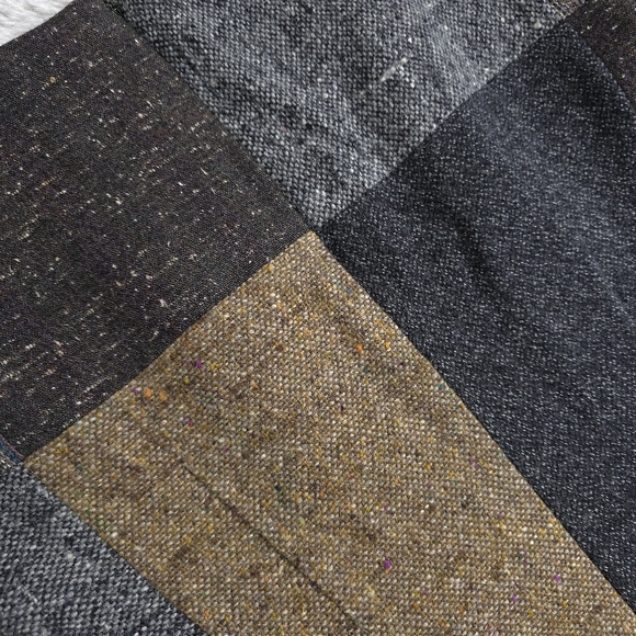 Vintage Dolce & Gabbana Patchwork Wool Mini Dress - Picture 6 of 8